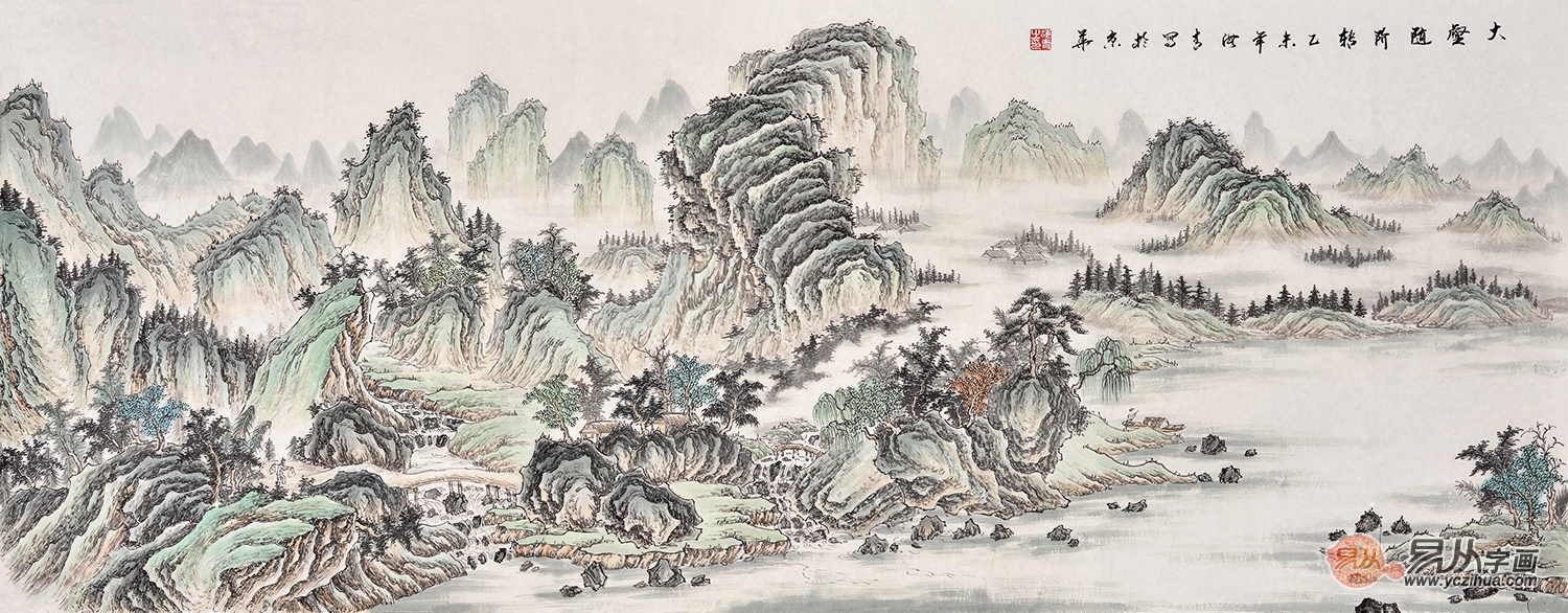 宋代山水画代表，一代大师赵伯驹青绿山水画的艺术特色