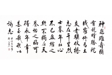一代枭雄曹操晚年励志诗词《龟虽寿》 国家一级美术师刘光霞书法