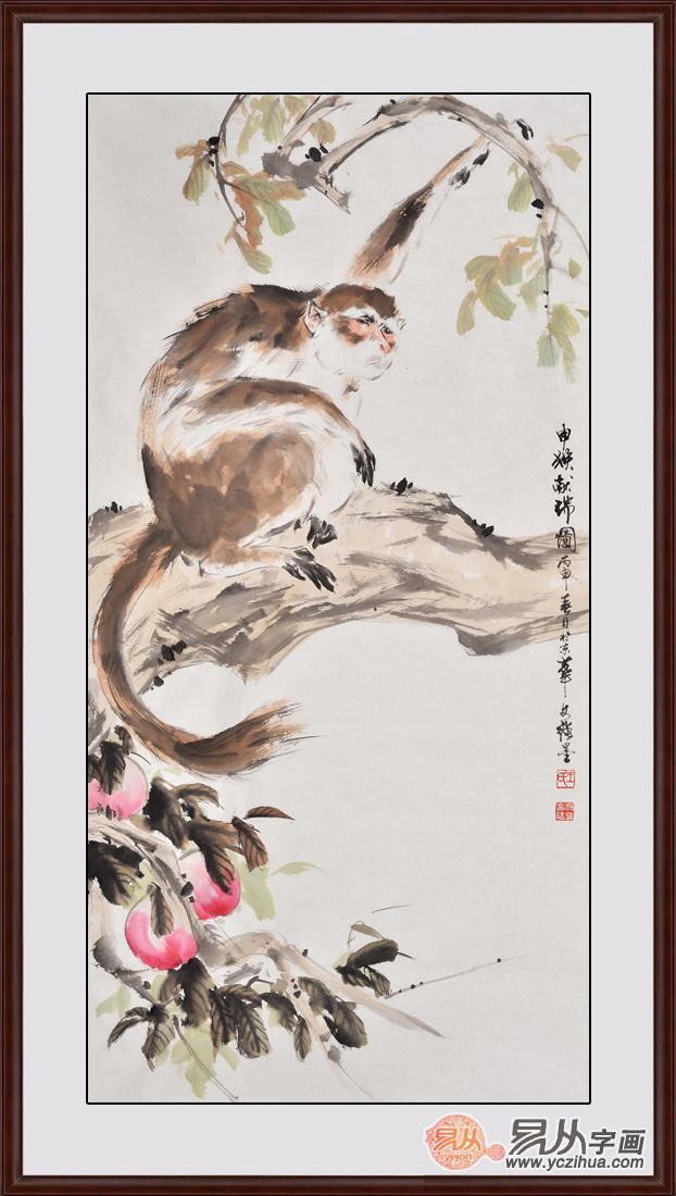 近代画猴名家刘继卣写意猴图,无人能及的国画猴图