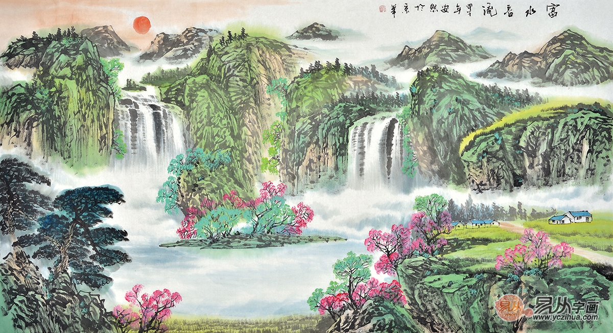 宋代山水画代表，一代大师赵伯驹青绿山水画的艺术特色