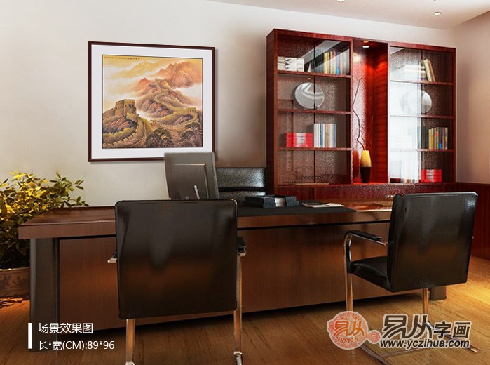古韵高雅，大气优雅，完美中式风格办公室装饰效果图