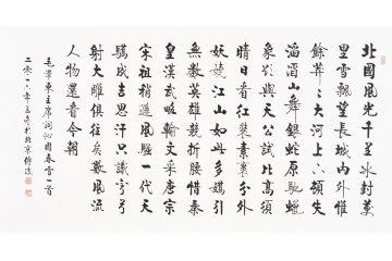 启功大弟子李传波最新力作《沁园春雪》