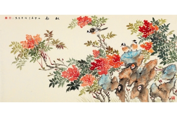 家居挂画 许守忠新品写意花鸟画《秋韵》