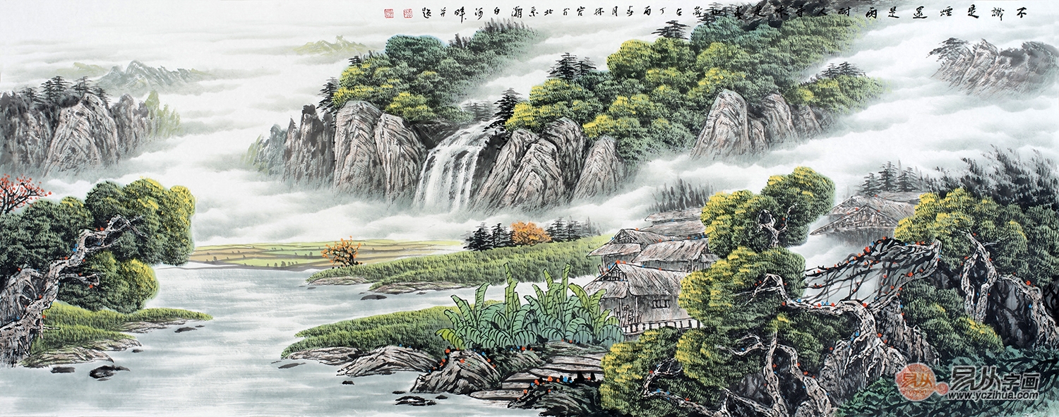 广西画家李林宏的山水画如何？且看其代表作品分析