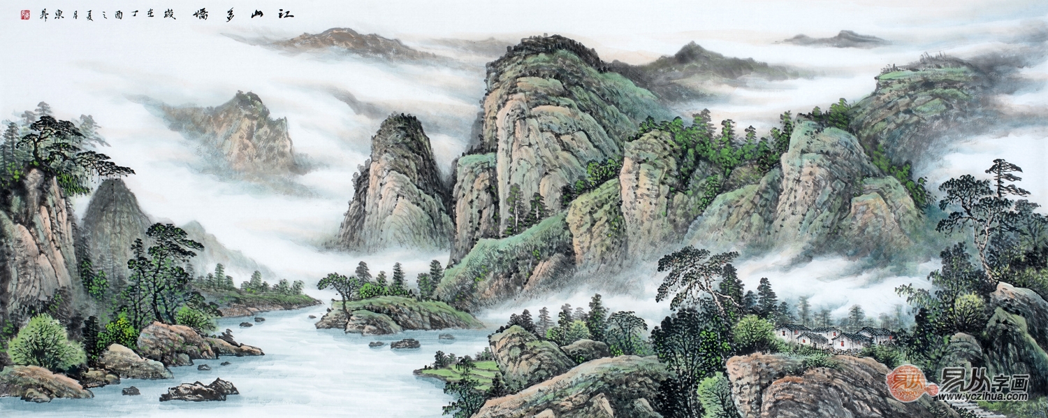中美协会员赵洪霞的山水画如何？有没有收藏价值？