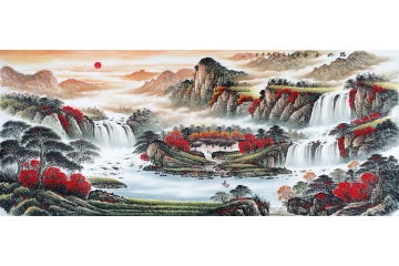 鸿运聚宝盆 李林宏经典风水画新品《福地安居》