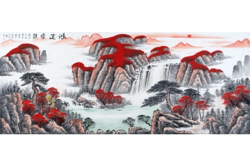 鸿运当头聚宝盆 蒋伟经典风水画作品《鸿运当头》