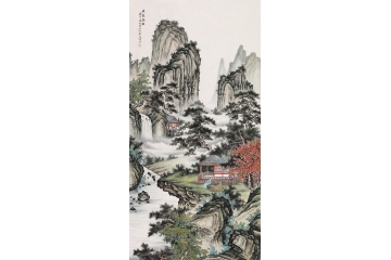 王宁最新四尺竖幅精品画《林泉高致》