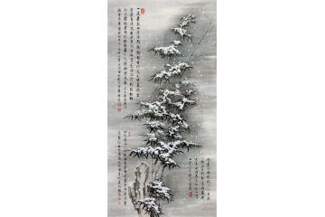 收藏必升值 启功大弟子李传波新品力作《雪竹》