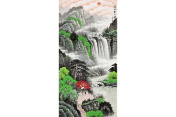 李林宏最新热销风水画作品《福地安居图》