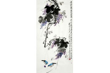 写意佳作 实力派画家郑晓京国画《葡萄》