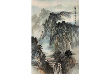 王德生新品國畫山水畫《白雲深處有仙境》