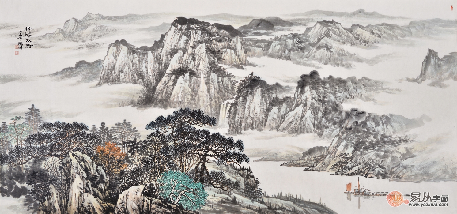 书画收藏小常识：林德坤的画多少钱一平尺?