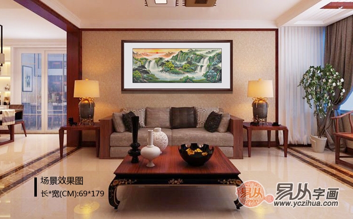 不一样的客厅装饰元素塑造完美的家，客厅沙发背景墙装饰画欣赏