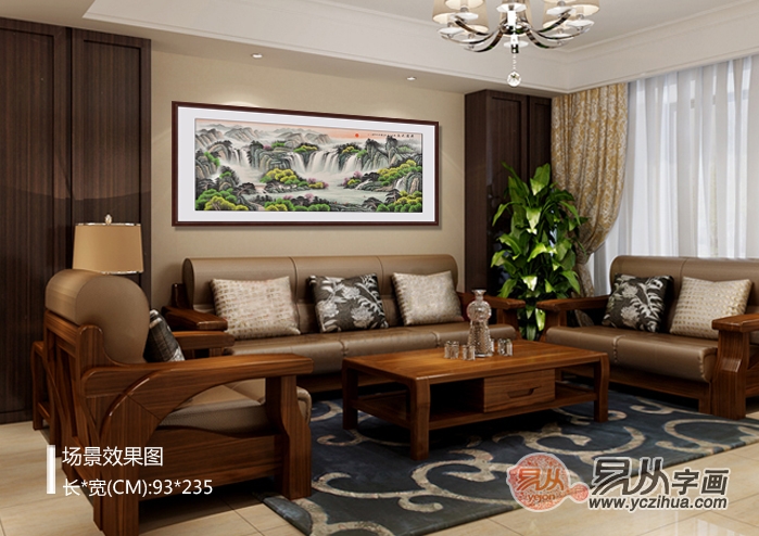 现代欧式客厅沙发背景墙装饰画图片欣赏
