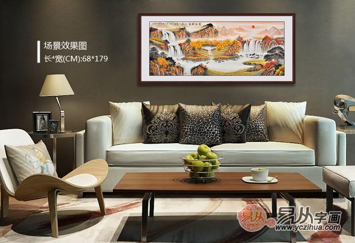 现代欧式客厅沙发背景墙装饰画图片欣赏