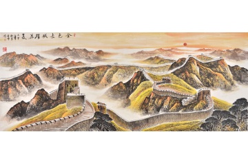 请咨询客服 ￥0 中国魂 李林宏最新力作国画长城作品《雄风万里》