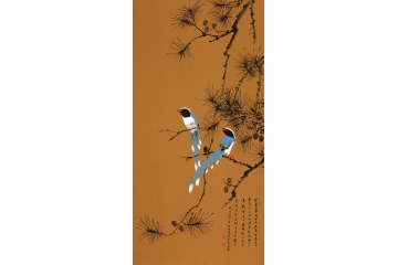 许守忠新品佳作写意花鸟画《自跋画卷》