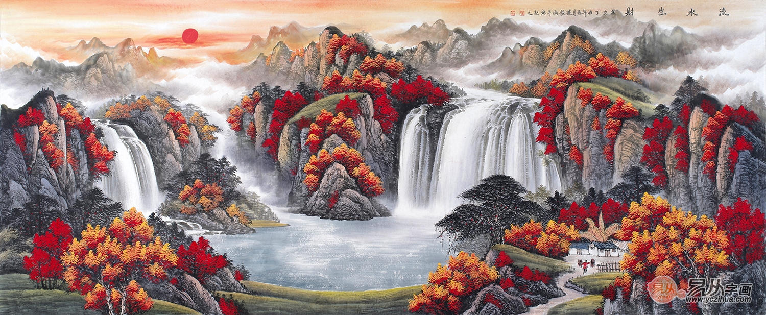 欣赏山水画名家刘燕姣画作，品味画家笔下的壮美河山