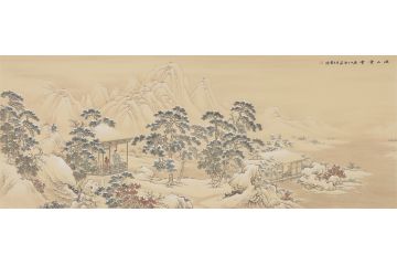 仿古国画典藏 王宁最新雪景画《溪山雪霁》