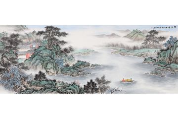 2018新春推荐 王宁最新力作山水画《丰年图》