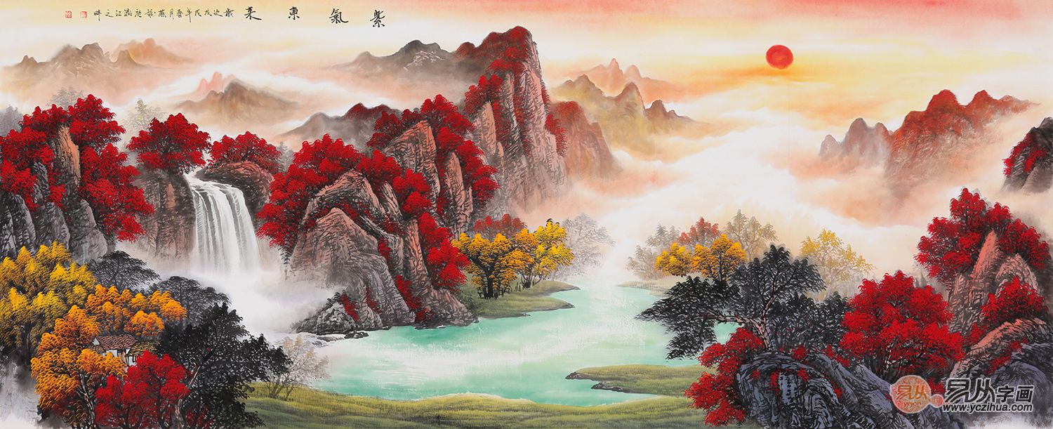 【风水篇】刘燕姣客厅挂画，山水画竟有这么多讲究