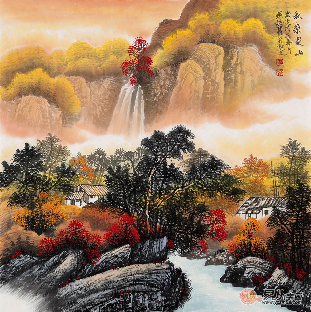 名画家刘燕姣山水画欣赏，山水中品味人生