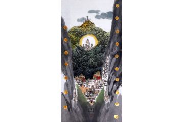 美协会员张北云参展作品《神山圣境》