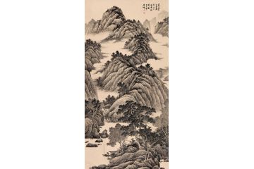 精品仿古 林德坤《万里云山奔腕底 八方风雨壮诗篇》
