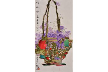 美协会员张北云参展作品《娇阿依》