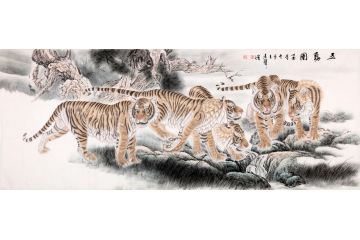 “誉虎堂”主王建辉精品之作《五福图》