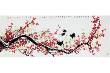 杨成功老师新品写意梅花图《寻春探春赏春意》