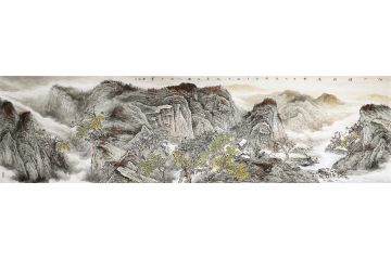 秀美河山 广西画家卫长林山水佳作《江山揽胜图》