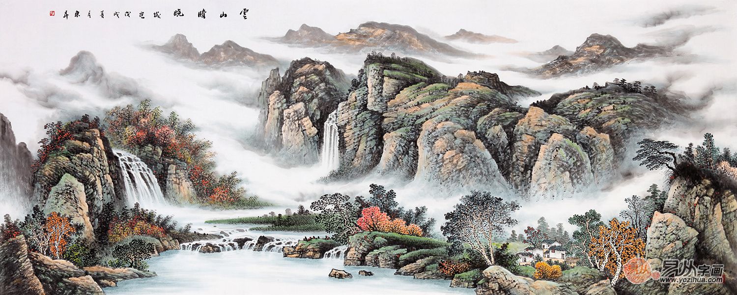  如何评价画家赵洪霞的山水画，收藏潜力多大?