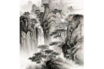王立全山水画新作《山水清音》
