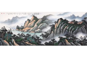 薛大庸最新山水画作品《目极千里际 山川一何壮》