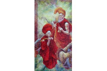重彩人物画 中美协会员张林荣作品《无款》