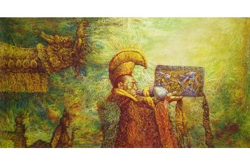 中美协会员张林荣藏族宗教人物画《无款》