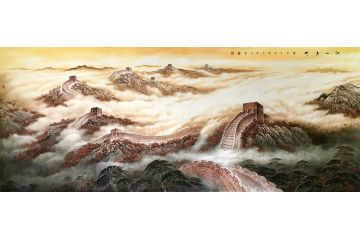 胡爱民最新六尺山水画作品《江山多娇》