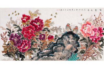 “牡丹仙子”萧红新品国画牡丹图《富贵长春》
