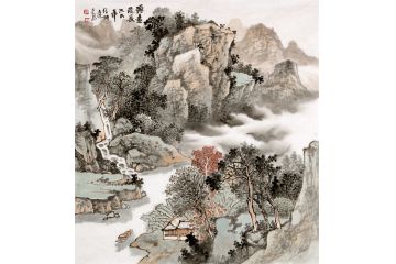 家庭装饰画 大胡子画家徐坤连新品《源远流长》
