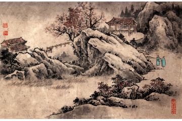 仿古小画 魏宏声新品力作小尺寸山水画《穷款》