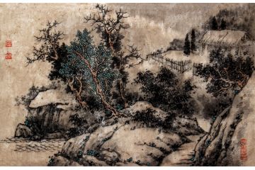 【新品】魏宏声最新小尺寸山水画作品《穷款》
