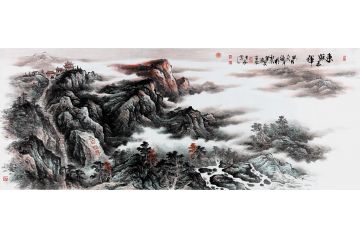 五岳独尊 高吉良新品创作泰山国画《东岳晨晖》