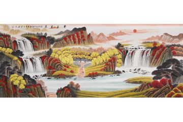 聚宝盆B款 李林宏老师八尺横幅新品《紫气东来》