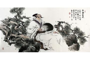 中美协会员齐声怡高士图《宁静致远》