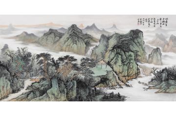 收藏必升值 余静新品创作国画作品《峨眉山月歌》