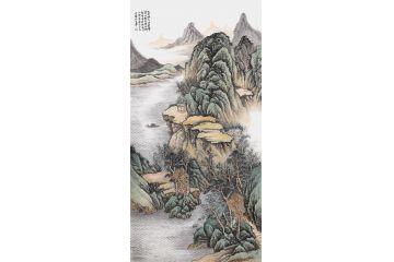 走廊、书房挂画 余静老师新品竖幅国画《山中留客》