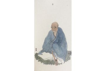 中美协会员张琪经典佛教画《十八罗汉图》