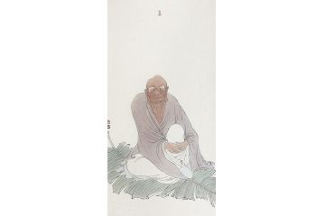 中美协会员张琪经典佛教画《十八罗汉图》